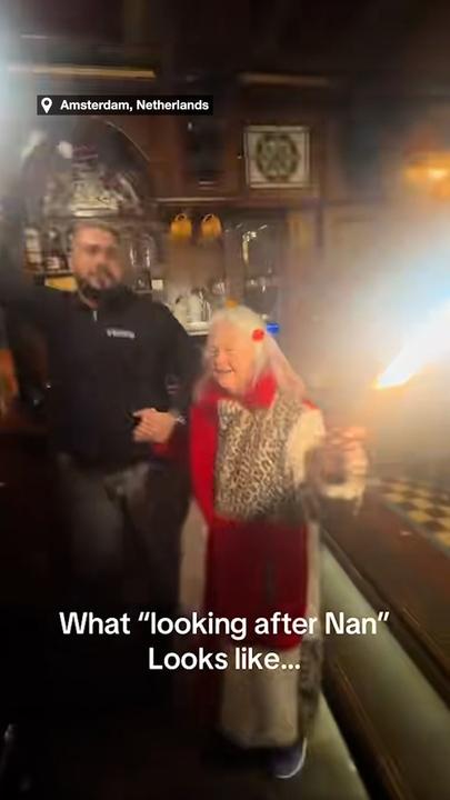 Adorable nan goes clubbing with her granddaughters