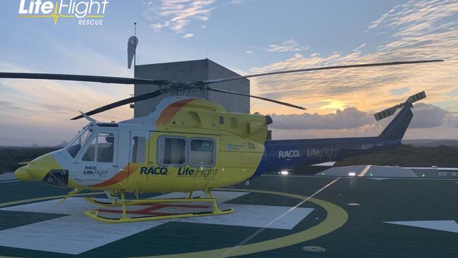 A motorcyclist was airlifted to hospital on the Sunshine Coast after crashing on the Fraser Coast on Tuesday morning, January 21, 2025.