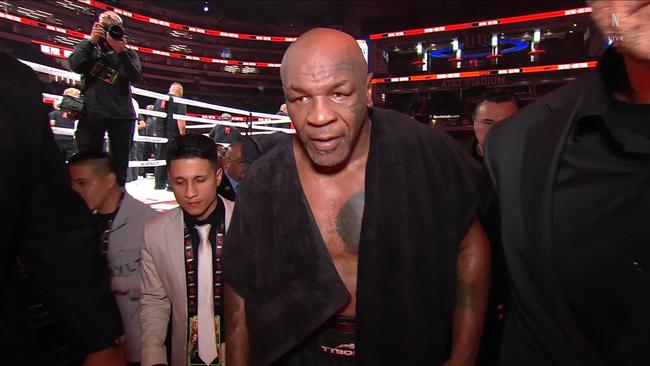 The old man leaving the ring, apparently not for the last time. Photo: Netflix