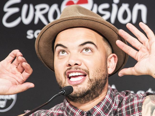 17 May 2015. Eurovision Song Contest in Vienna. Guy Sebastian during the press conference. Pic Ella Pellegrini