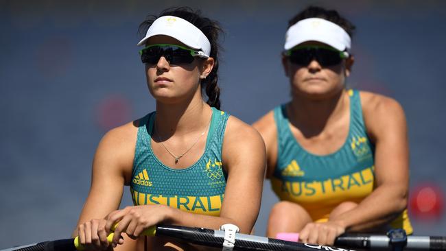 Australia's Genevieve Horton and Sally Kehoe.