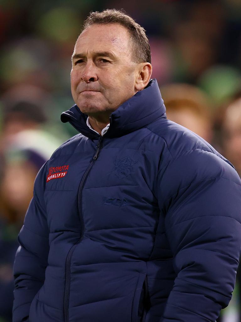 Raiders coach Ricky Stuart.