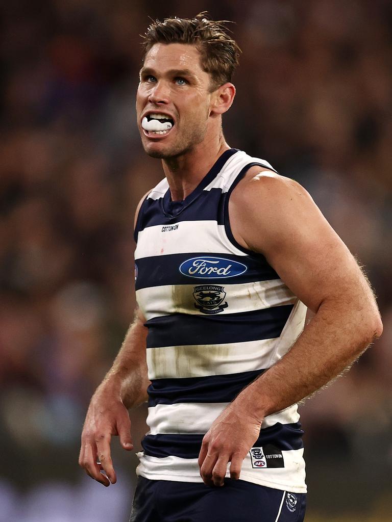 Tom Hawkins is a key to Geelong. Picture: Michael Klein