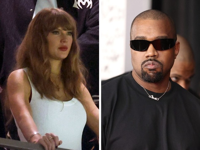 Kanye West makes dig at Taylor Swift on X before deleting his account.