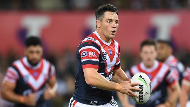 Cooper Cronk and teammates have a daunting task of stopping Papalii. Picture: Joel Carrett