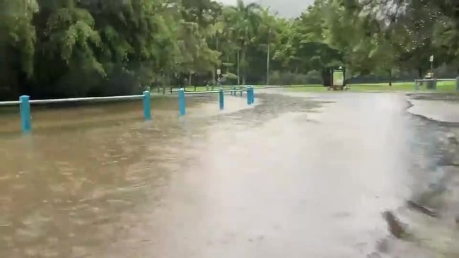 Goomboora Park in flood in April 2021