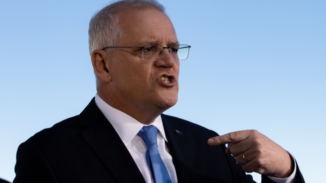 Prime Minister Scott Morrison continued his defence of Ms Deves over the weekend when quizzed about new comments dug up by news outlets. Picture: Jason Edwards