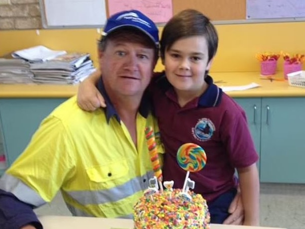 Noah and his father Wayne Smith. Picture: Facebook