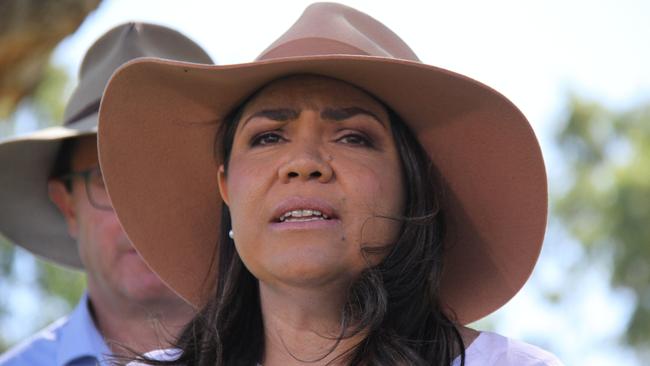Senator Jacinta Nampijinpa Price withdrew from the Liberal Party deputy leadership ballot late on Tuesday. Picture: Gera Kazakov