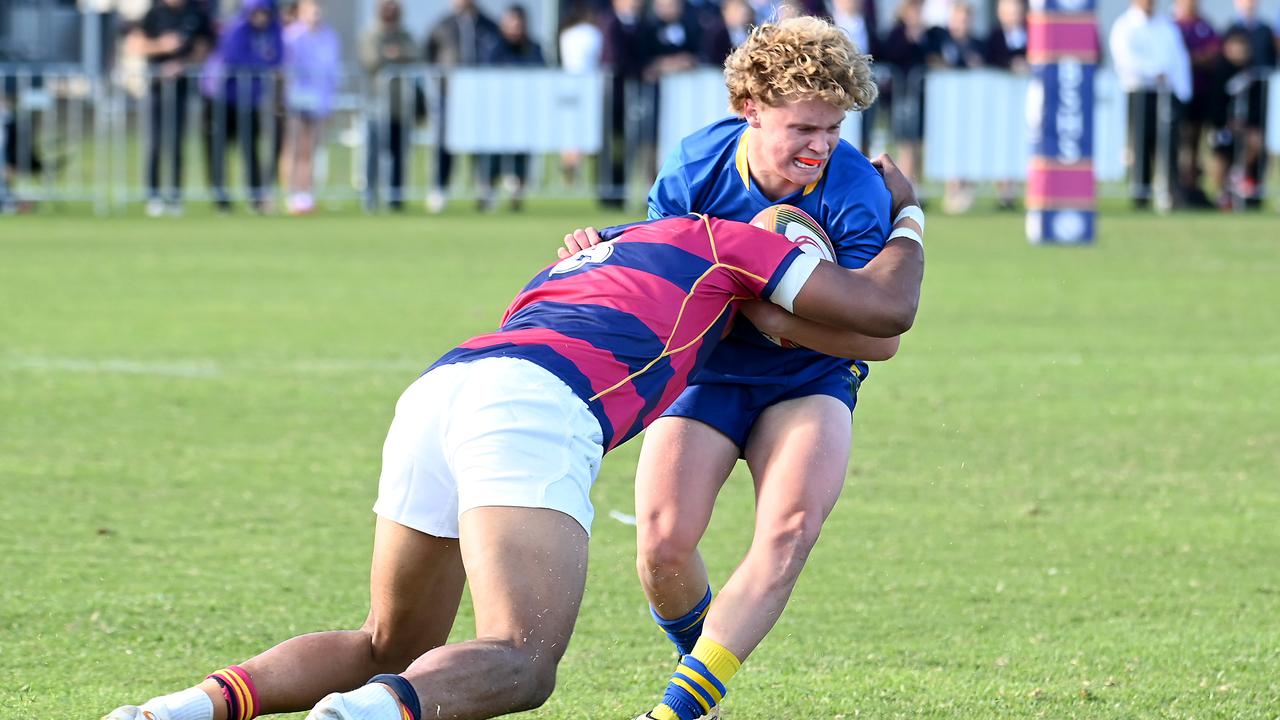 Myles Rosemond. GPS First XV rugby between BSHS and Toowoomba Grammar. Saturday July 13, 2024. Picture, John Gass