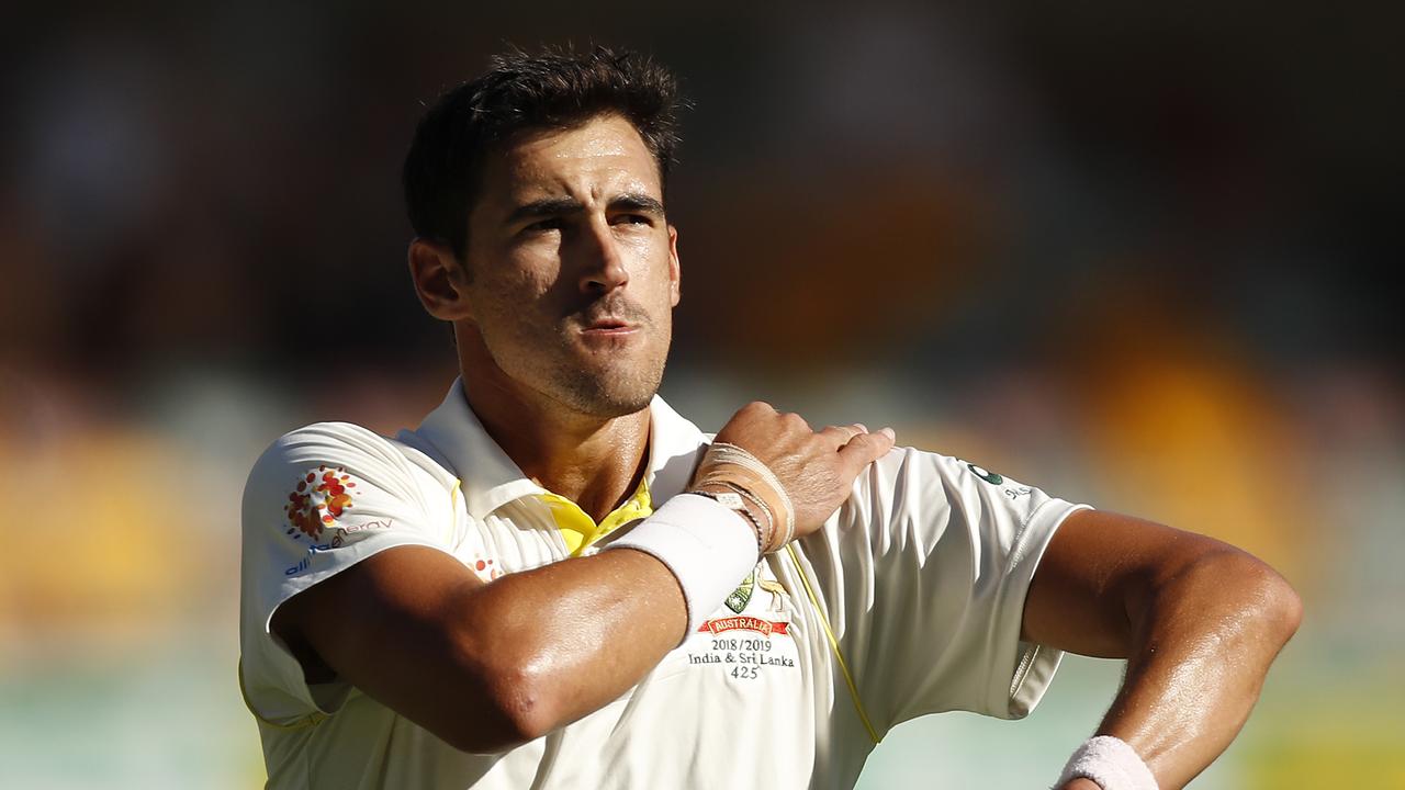 Mitchell Starc looks on during the first Test against Sri Lanka. Photo: Ryan Pierse/Getty Images.