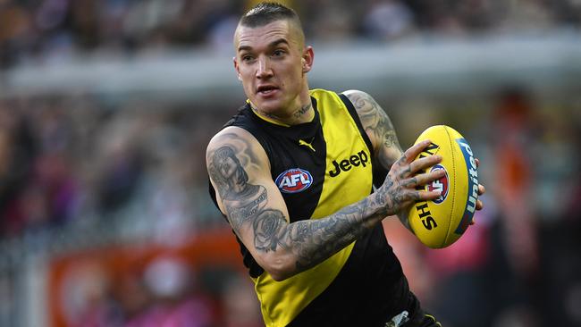 North has a massive offer on the table, which it hopes will pry Dustin Martin out of Tigerland. Picture: AAP