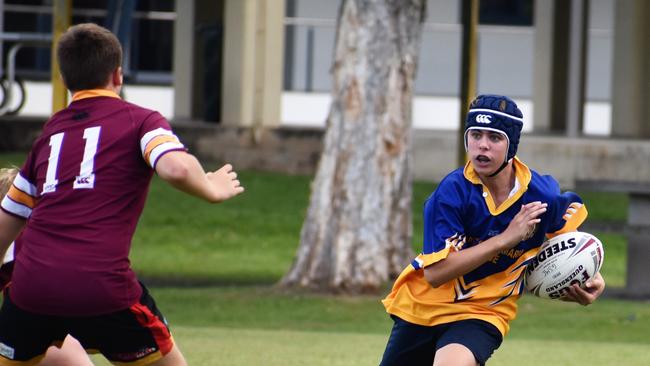 Matthew Giordani, Gilroy. Photographs from the Will Murdoch Perpetual Shield. The annual U14 rugby league competition, in its second year, involved Gilroy Santa Maria College, Ingham State High School and St Teresa's Catholic College Abergowrie. Picture: Cameron Bates