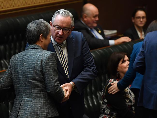 Health Minister Brad Hazzard helped Health the Bill be “speedily introduced” in NSW, Piers Akerman writes. Picture: AAP/Joel Carrett