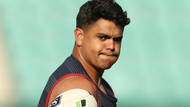 Latrell Mitchell is running out of options. Photo: Mark Metcalfe/Getty Images