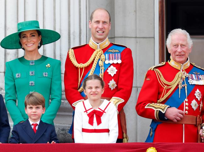 Princess Kate and King Charles at last year’s Trooping the Colour parade. Picture: Getty Images