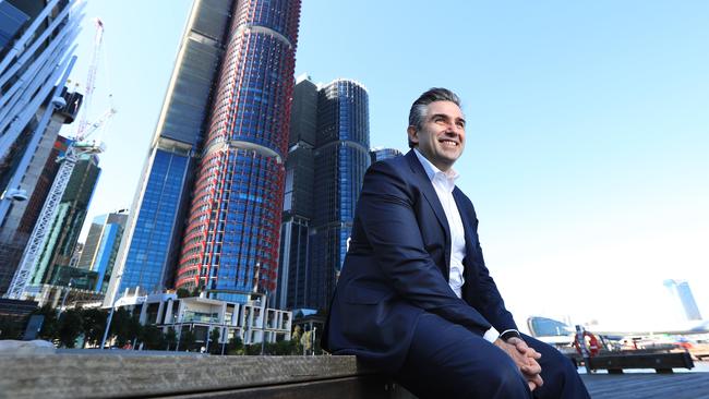 Lendlease chief executive Tony Lombardo, who will present the company’s ‘back to Australia’ strategy. Picture: John Feder