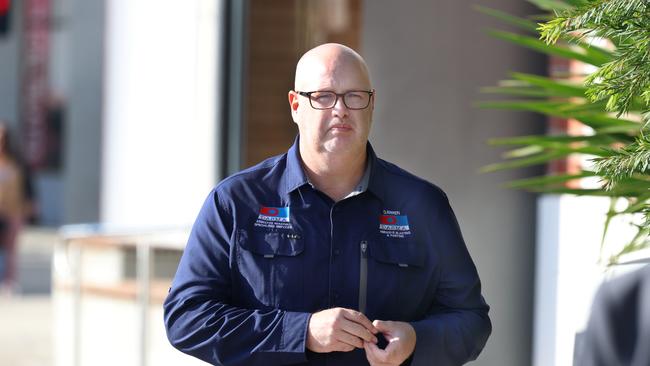 Witness Darren Canty leaves court after giving evidence. Picture: NewsWire/ David Crosling