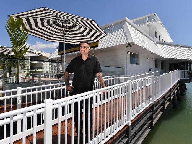 Steve Hammant at the Pier Pods on the Water. Picture: Evan Morgan