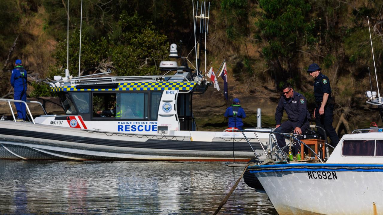 Police conducted a search operation of the Georges River on August 11. Picture: NewsWire / Justin Lloyd.