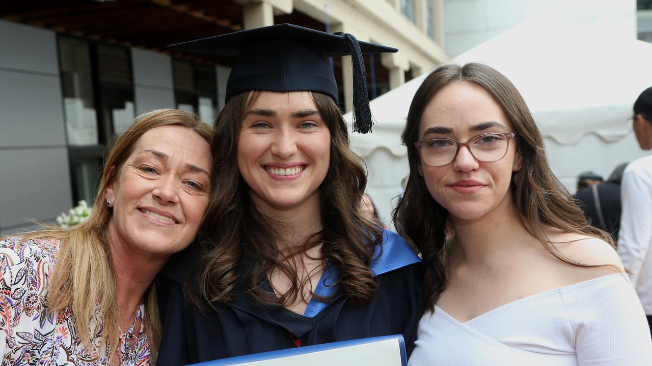 Deakin graduation: Joy Cook, Kayla Cook and Jordyn Cook