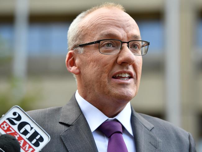 NSW Opposition Leader Luke Foley claimed in mid April that the light rail may never be finished. Picture: AAP Image/Joel Carrett