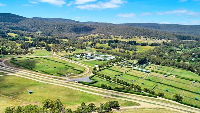 An aerial view of Macedon Lodge which spans across about 120ha.