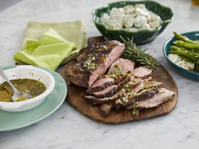 Hayden Quinn's butterflied lamb. Picture: Supplied