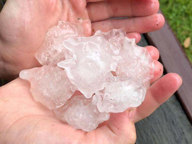 A massive hailstorm ripped through Sydney's south overnight. Picture: Instagram