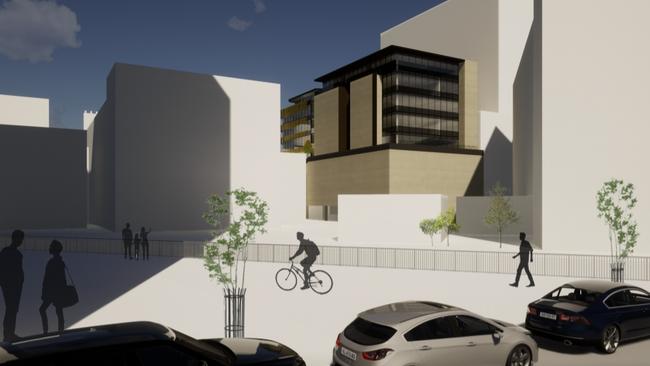 Artist Impression of the back of the Hunter street proposal. Credit: Space Design Architecture (Council papers)