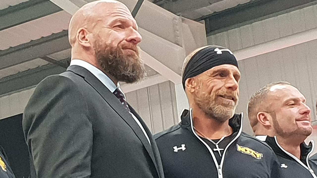 They've got two words for ya... Grow NXT. WWE Hall of Famers Triple H and Shawn Michaels.