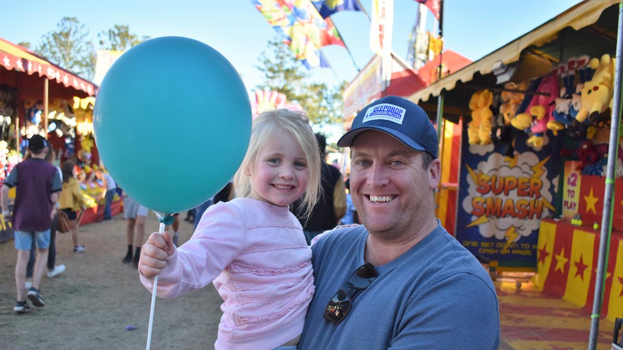 Gatton locals Charlie and Tony Kraut at the 2023 show Saturday, July 22. Picture: Peta McEachern