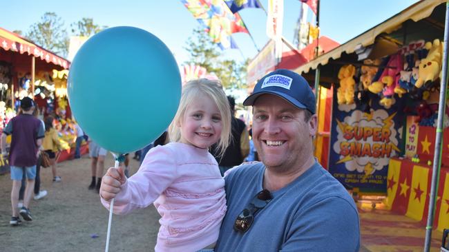 Gatton locals Charlie and Tony Kraut at the 2023 show Saturday, July 22. Picture: Peta McEachern