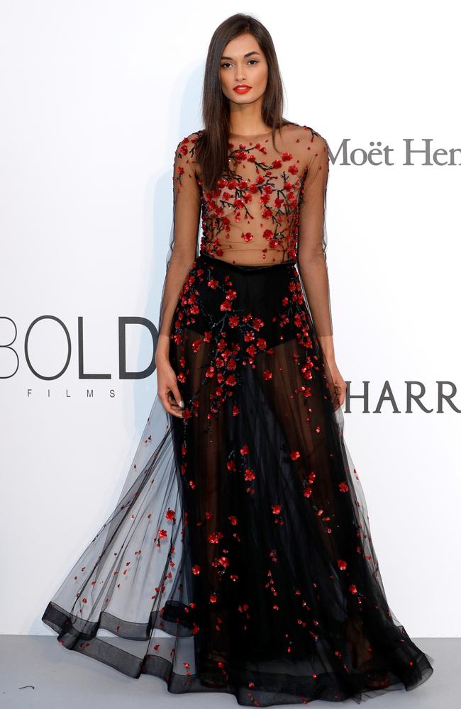 Brazilian model Gizele Oliveira ... “I keep thanking God for blessing me so much. Hard work pays off. “ Picture: Getty