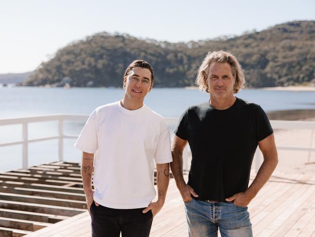 The owners of the Barrenjoey Boatshed on Pittwater at Palm Beach., Rob Domjen (left) and Ben May. Picture: Alex Marks