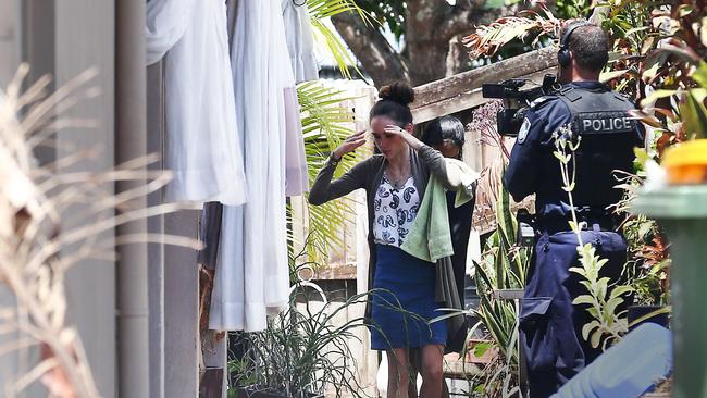 Forensic police and plain clothes detectives investigate the death of Makavelii Leoni. Leoni's mother Lina Daley helps police with their investigations. Her 13-month-old son was found unresponsive at a White Rock home. Picture: Brendan Radke.