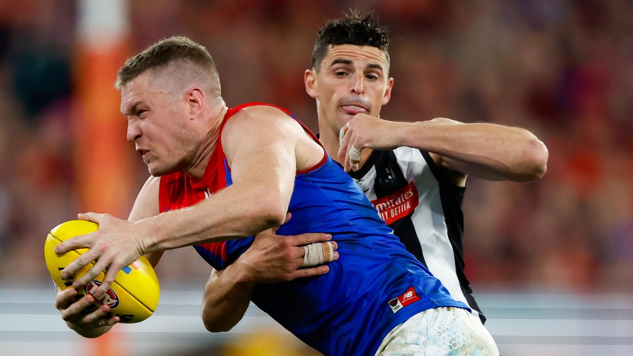 Melbourne needs more from Tom McDonald. Picture: Dylan Burns/AFL Photos via Getty Images