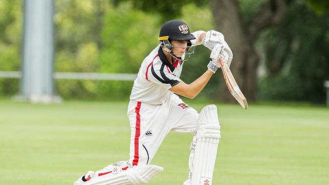 Dylan Kritzinger batting earlier this month for Terrace. (AAP Image/Renae Droop)