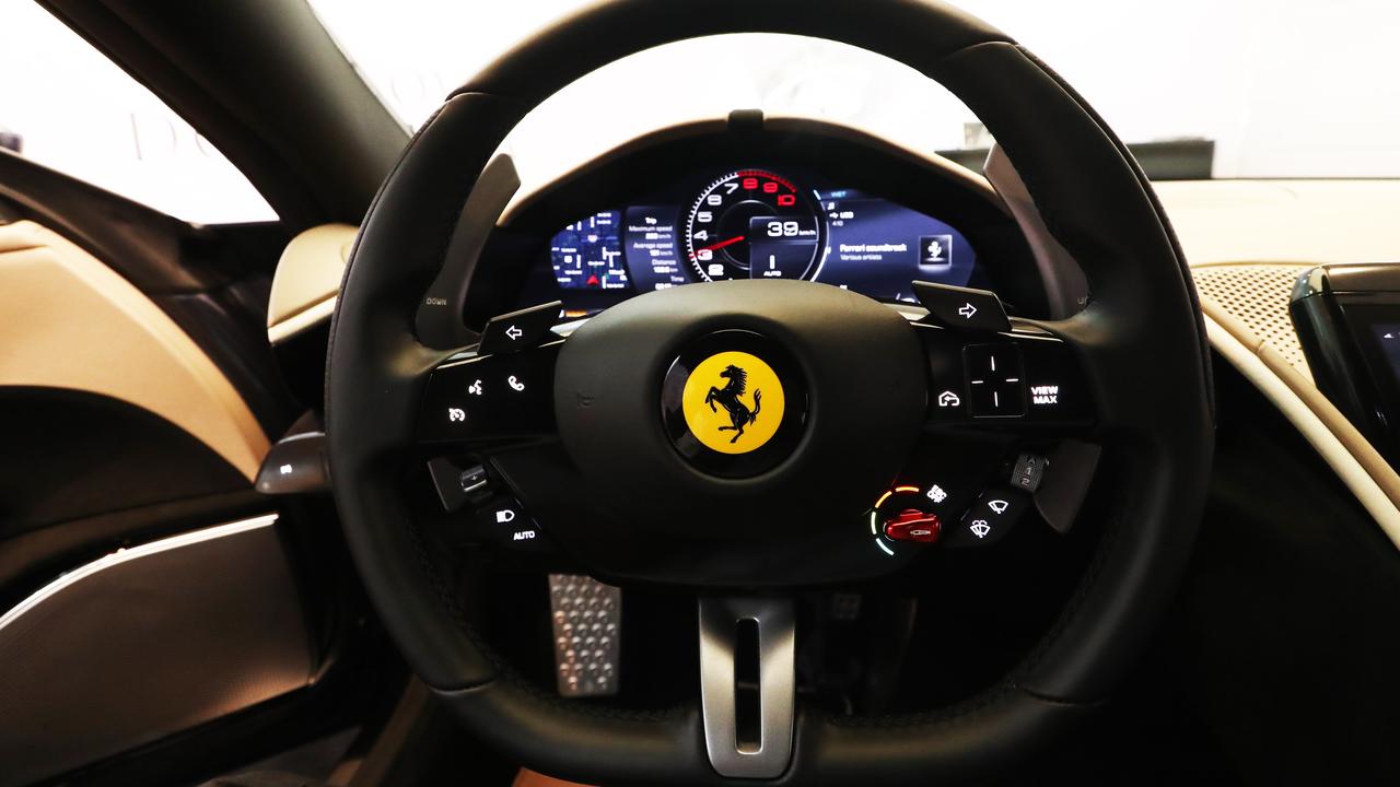 Modern Ferraris have advanced digital displays. Photo: Jason O'Brien