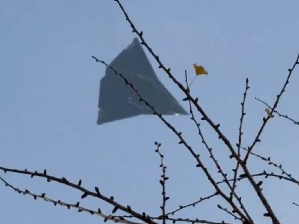 An apparent Chinese stealth aircraft has been spotted in videos online that could indicate a 6th generation fighter jet is on the way. Picture: @Clay_PLAPAP