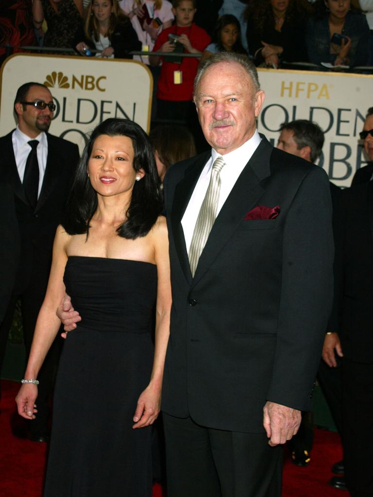 Gene Hackman and Betsy Arakawa at The 60th Annual Golden Globe Awards. Picture: Jeffrey Mayer/WireImage