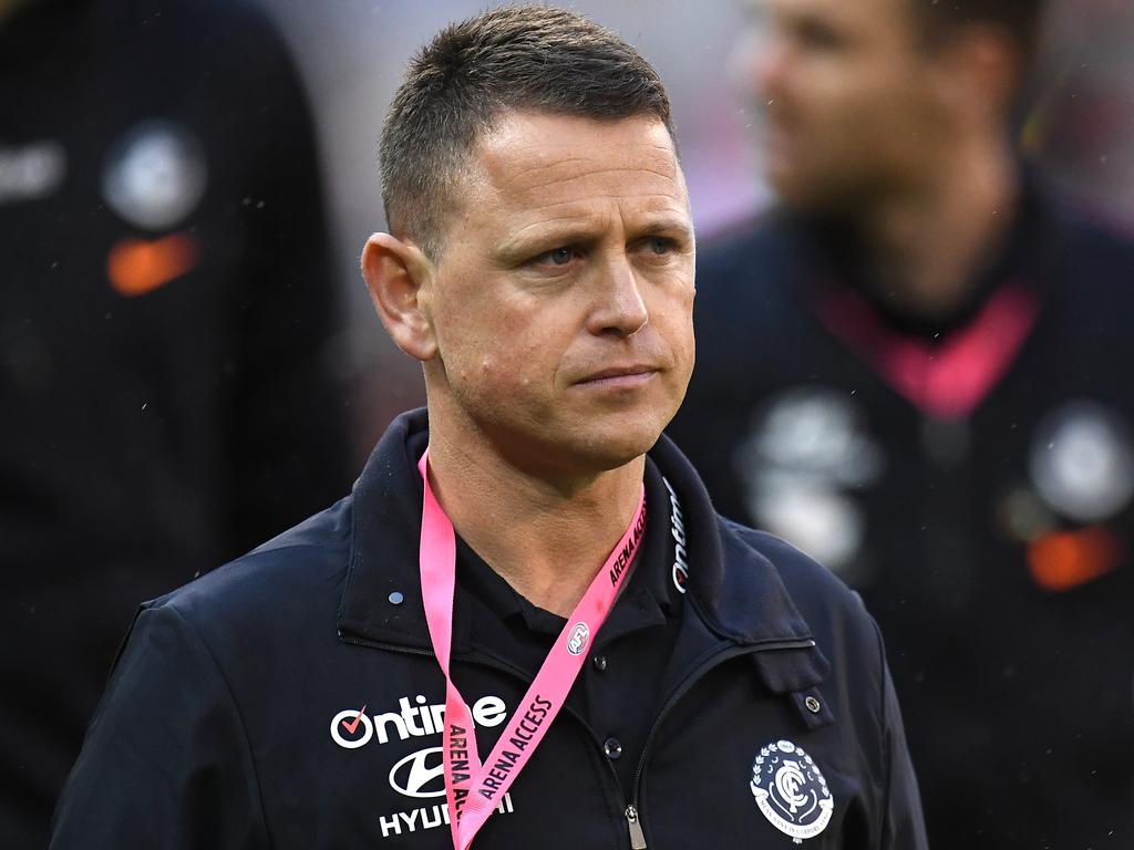 Bolton began coaching Carlton in 2016 but was sacked midway through 2019. Picture: Julian Smith / AAP