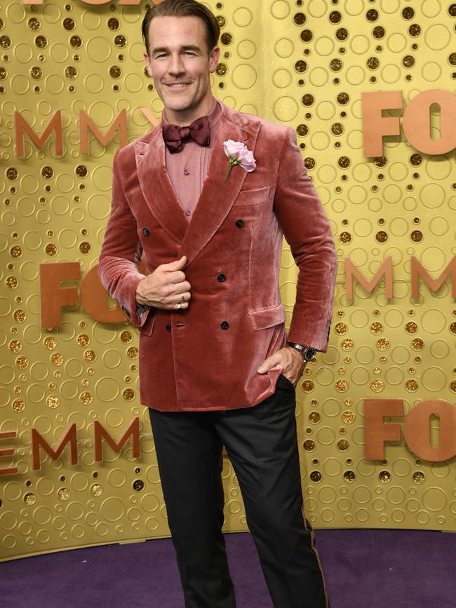 James Van Der Beek arrives at the 71st Primetime Emmy Awards. Picture: AP