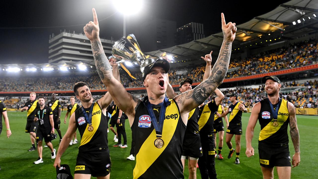 Dustin Martin earned more than $900,000 last season. Photo: Bradley Kanaris/AFL Photos/via Getty Images.