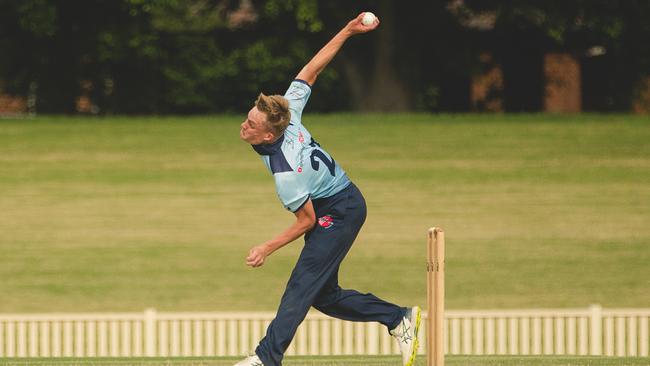 Jacob Curry has been a standout with the ball for Newcastle. Photo: Bryce Garrett, Newcastle City CC.