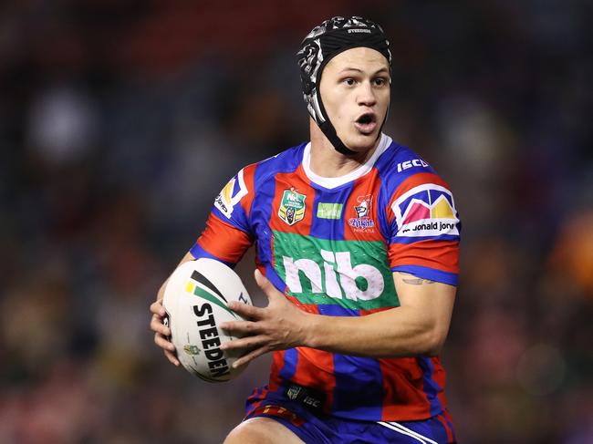 Kalyn Ponga has become a game-changing superstar for the Knights. Picture: AAP