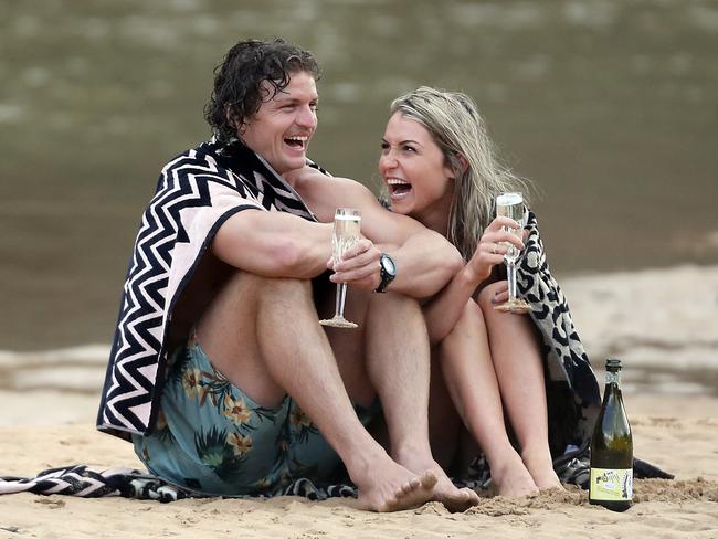 Nick ‘Honey Badger’ Cummins’ first date as The Bachelor. Picture: Diimex