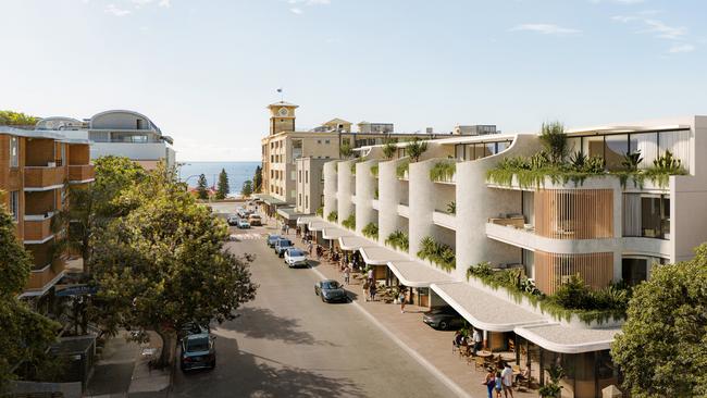 A render of the AVRA Bondi Beach boutique apartment development.