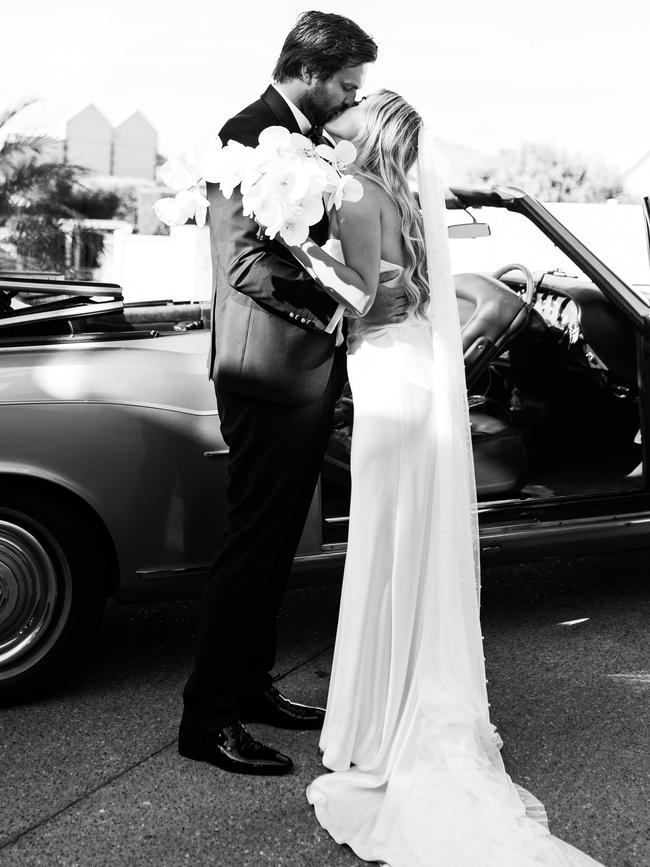 Priscilla Hajiantoni and Jake Livock wed at The Continental Sorrento, in Sorrento Victoria. Picture: Wild Romantic Photography