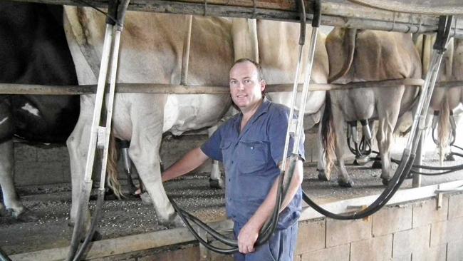 MILK WARS: Dairy farmer Robbie Radel walked away from his Biggenden dairy farm the same day Woolworths announced they would increase the price of their milk by 10 cents a litre. Picture: Erica Murree